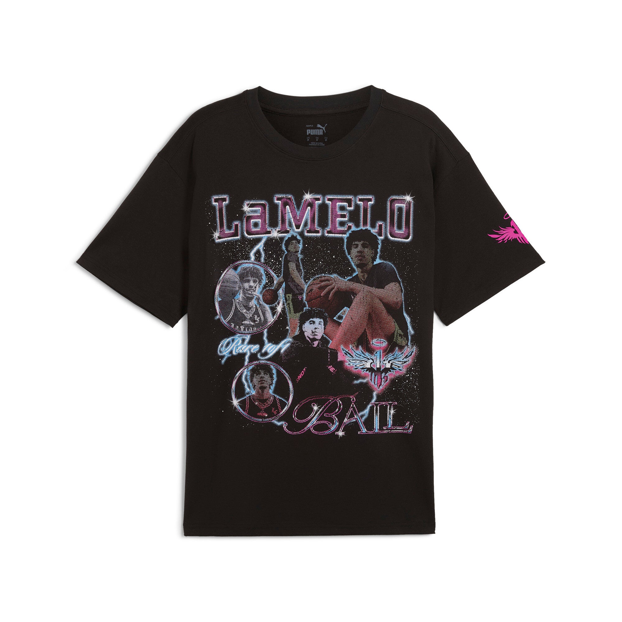 

Баскетбольная футболка PUMA Men's x LAMELO BALL переливающаяся, черный