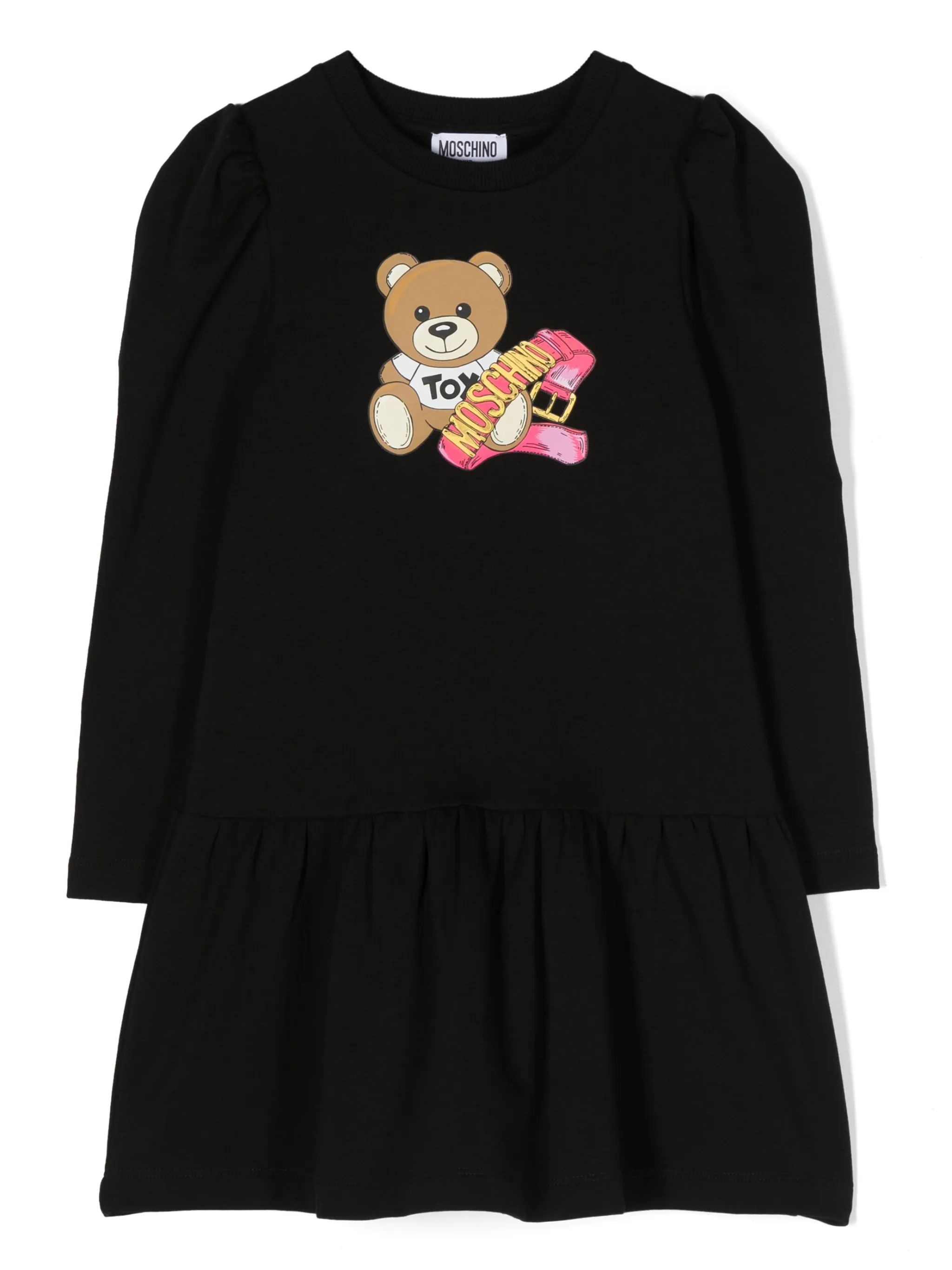 

Платье с принтом Teddy Bear Moschino Kids, черный