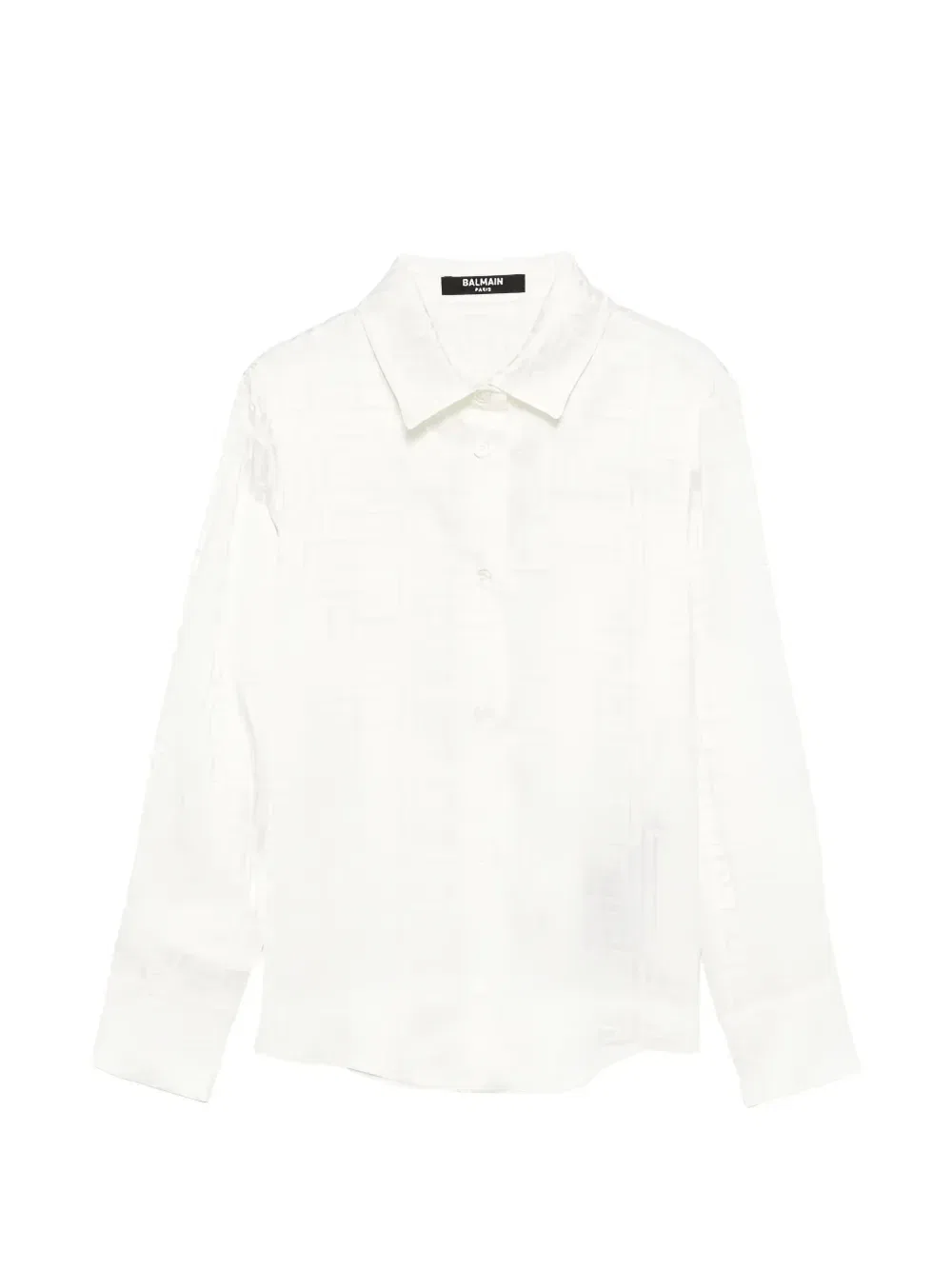 Рубашка с узором Balmain Kids, белый