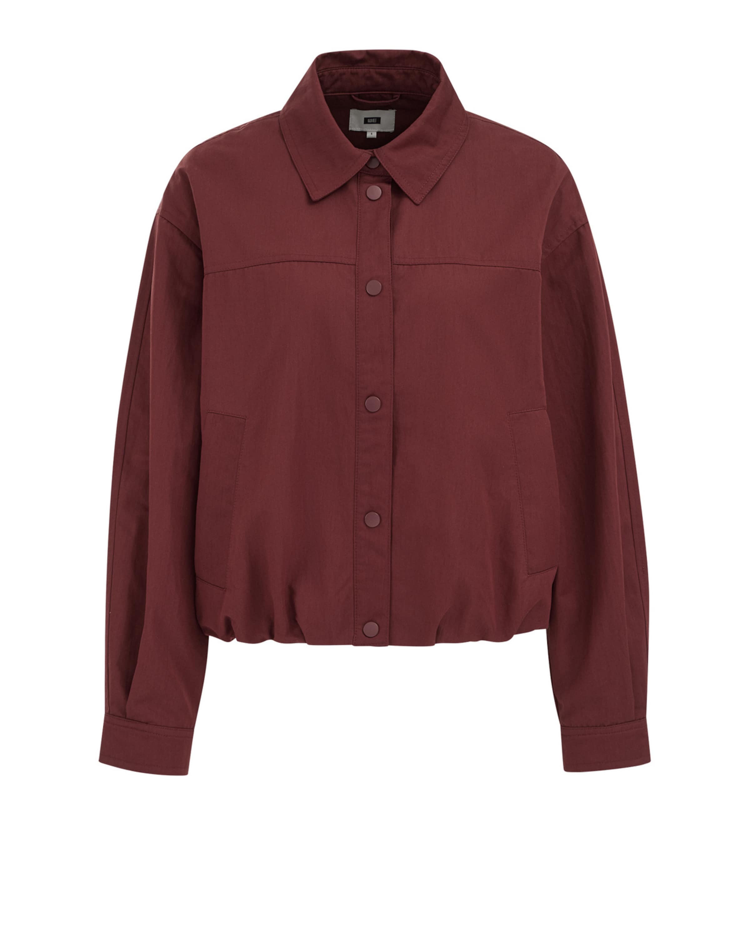 

WE Fashion Куртка для межсезонья в цвете бургунди