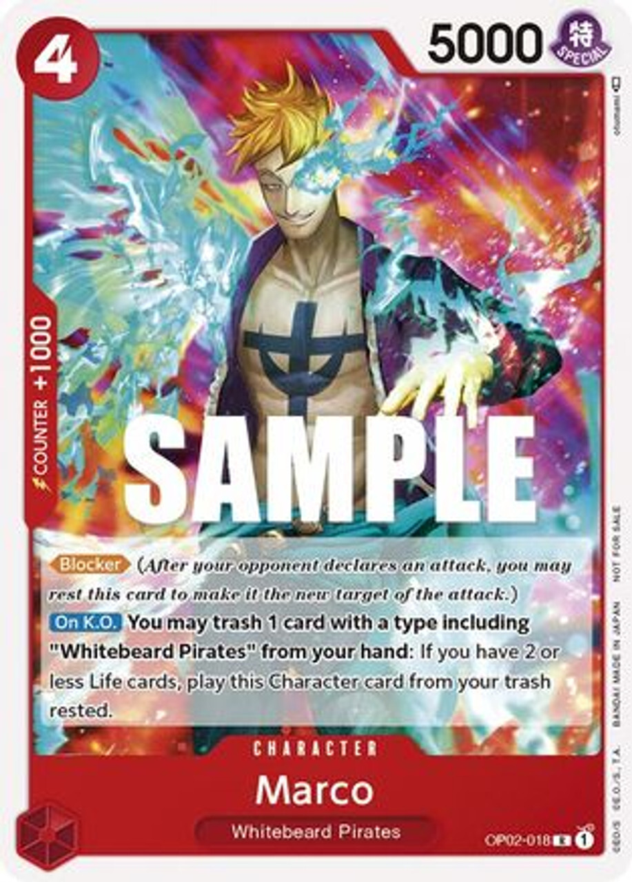 

Карточная игра Marco (Promotion Pack 2023) (OP02-018) One Piece Promotion Cards