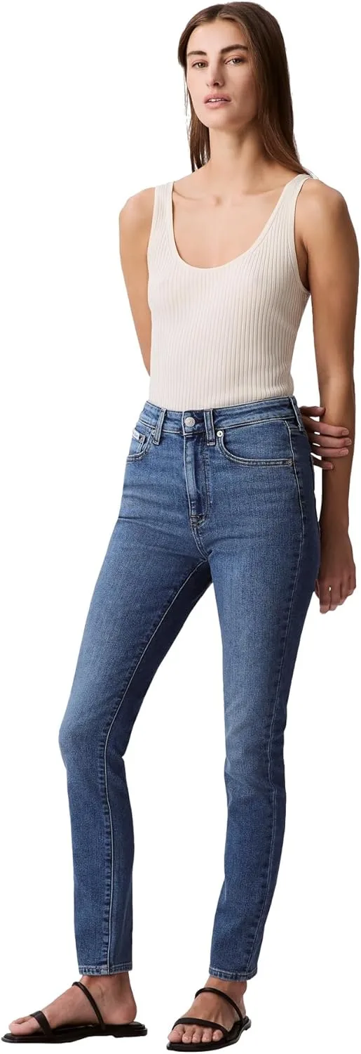 Calvin Klein Women's High Rise Skinny Fit Jeans — фото 3