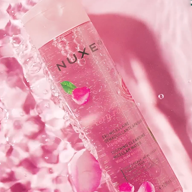 Nuxe Очищающее средство для снятия макияжа Rose Soothing, освежающее, нежное и очищающее, 100 мл/200 мл/400 мл/750 мл — фото 3