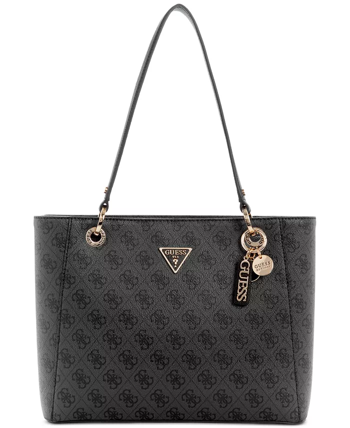 

Noelle 4-G Logo Basique Двухсекционная сумка-тоут GUESS, черный