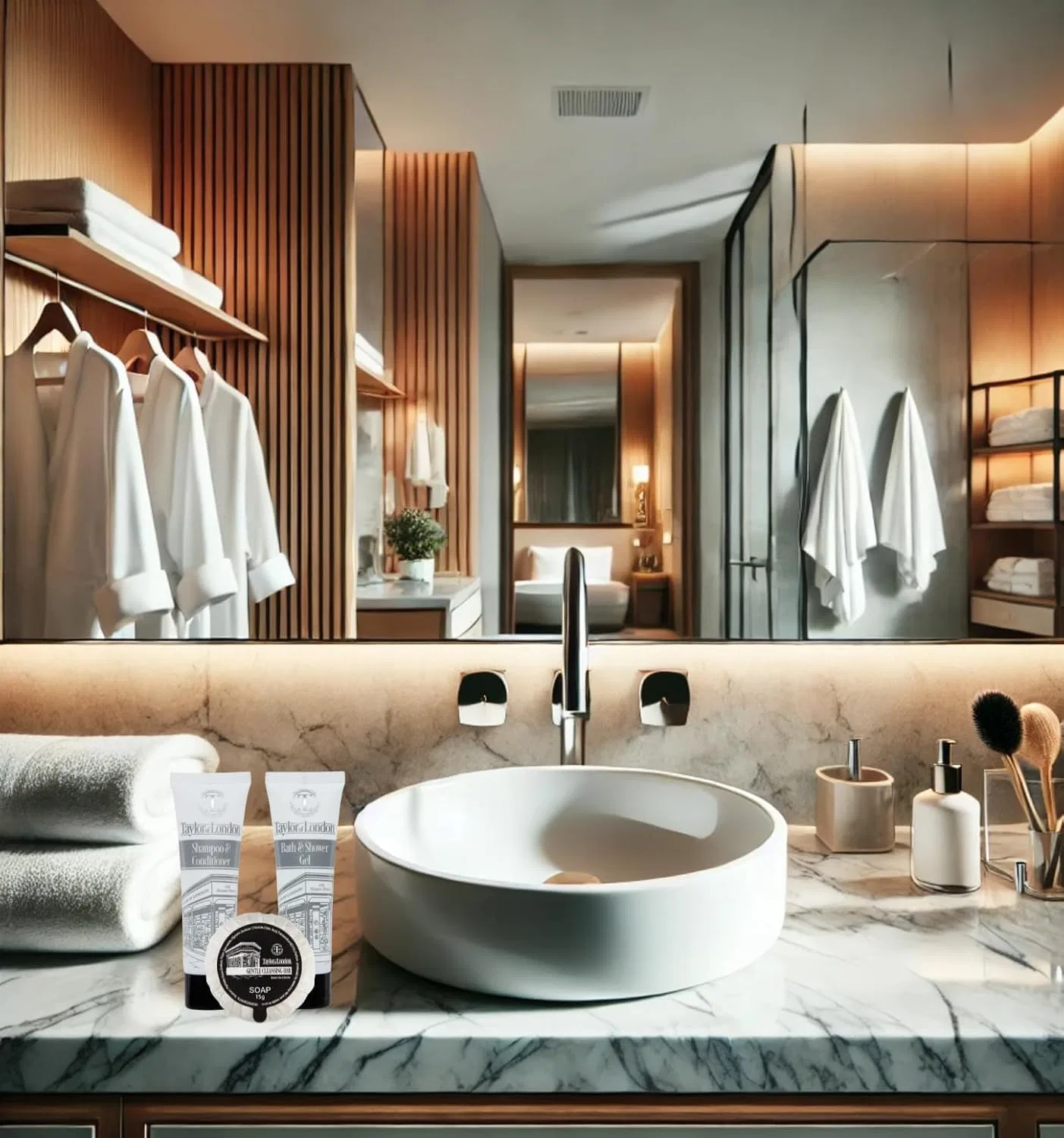 Набор гостиничных принадлежностей Taylor of London Hotel Toiletries, 60 шт. Aqua Thoughts — фото 3