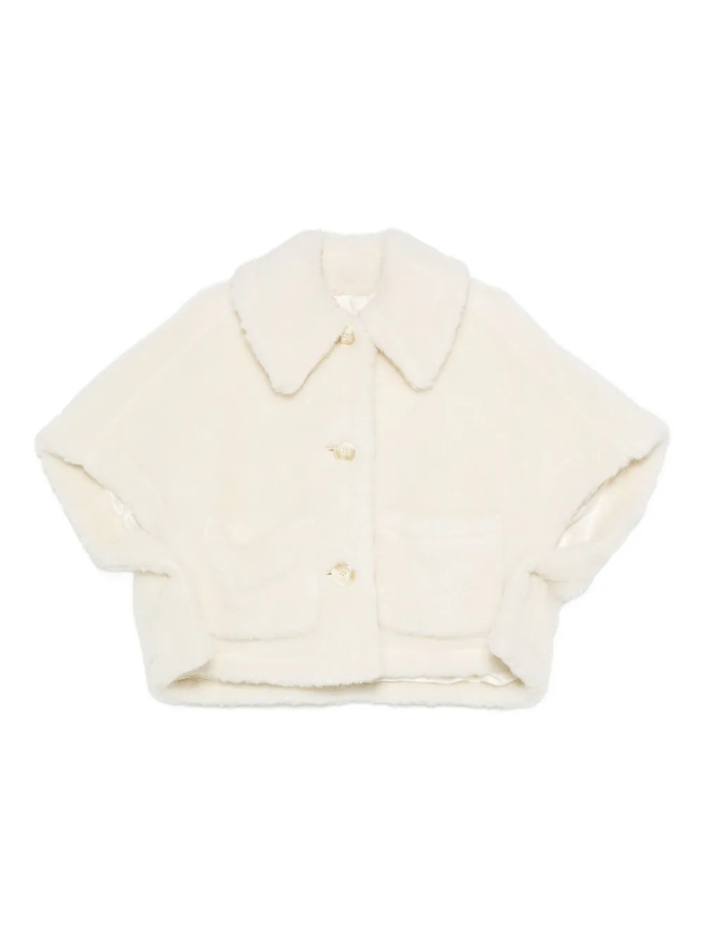 

Куртка с короткими рукавами и карманами MAX MARA, белый