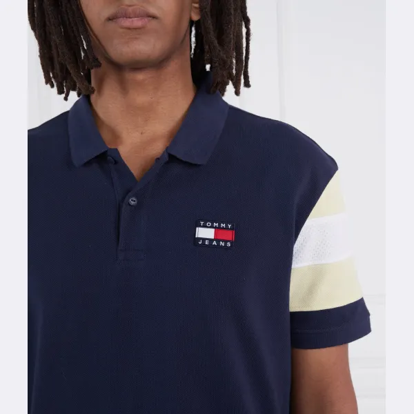 Рубашка-Поло свободного кроя из смешанной ткани Tjm rlx Tommy Hilfiger, синий — фото 4