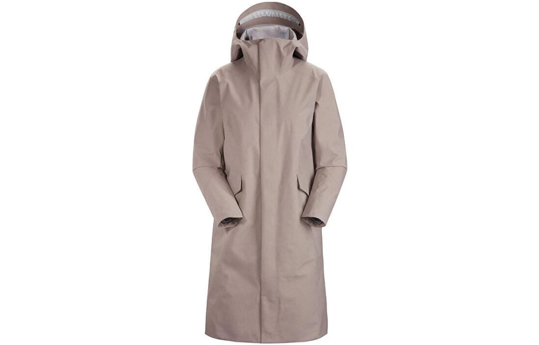 Arcteryx Водонепроницаемая ветровка для женщин, защищающая от ветра и дышащая, Black Gray/Black Heather — фото 3