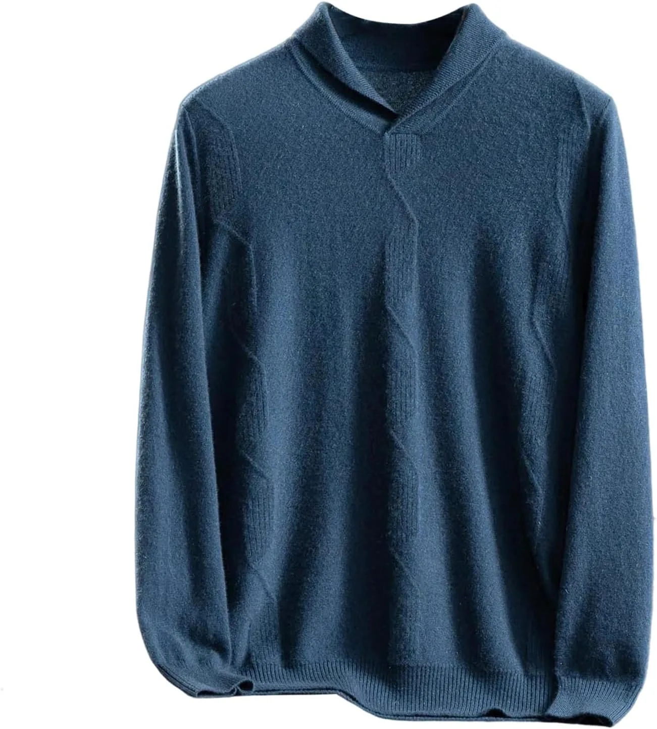 

Мужской свитер из 100% кашемира с воротником-шалью