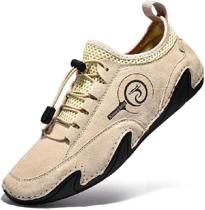 

Мужские повседневные кроссовки Asifn для вождения и прогулок на открытом воздухе, дышащие, легкие, с мягкой подошвой и шнуровкой, удобные и нескользящие, желтый