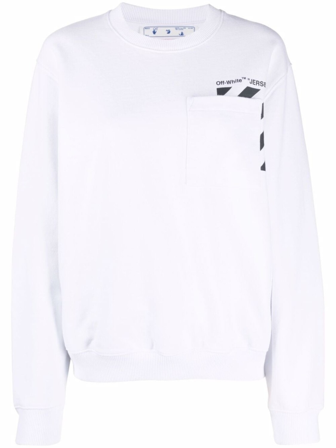 

Off-White толстовка с логотипом Marker, белый