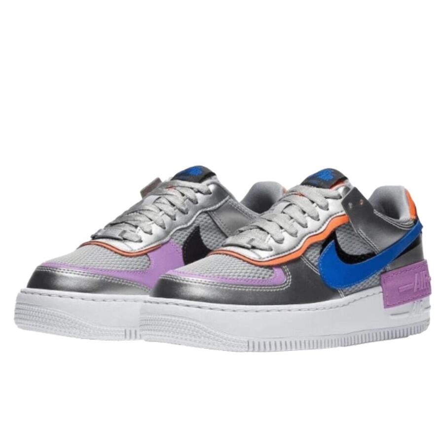 NIKE Кроссовки Air Force 1 Shadow Metallic Silver — фото 2