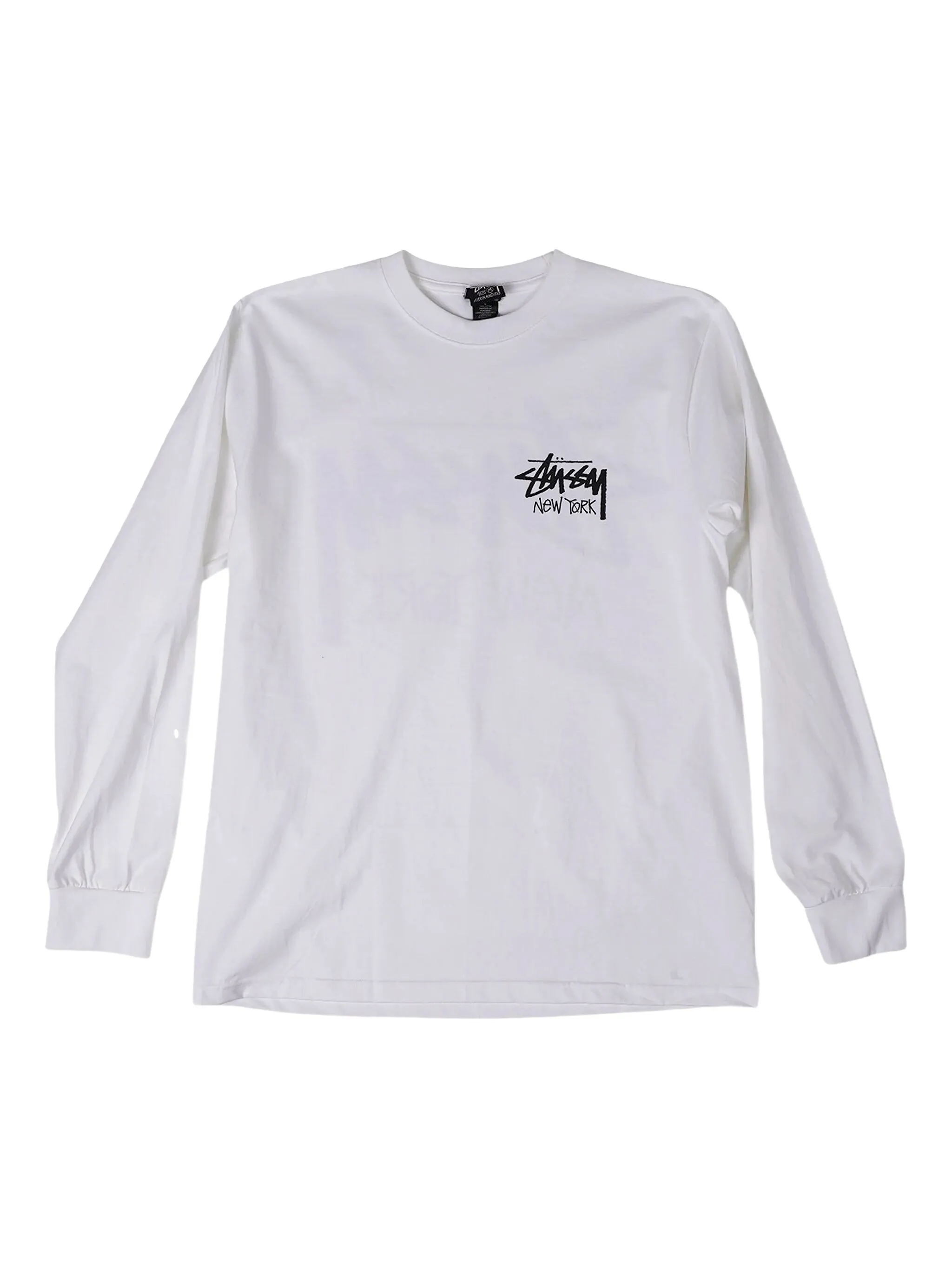 

Футболка New York с длинными рукавами Stüssy, белый