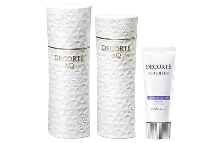 

Daike aq успокаивающий и эластичный увлажняющий санскрин-милка набор для ухода увлажняющий восстанавливающий антивозрастной набор из 3 штук DECORTE