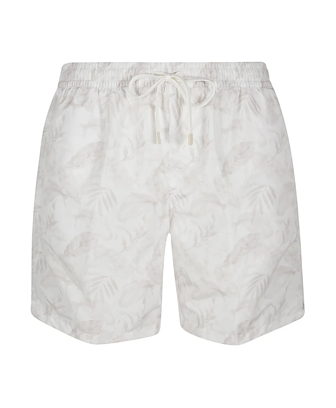 

Плавки с принтом в виде листьев Eleventy, белый