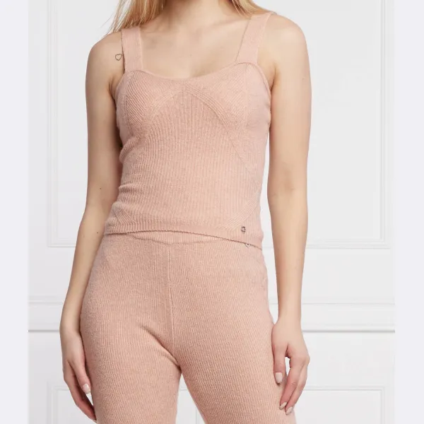

Топ Serena узкого кроя Guess, розовый