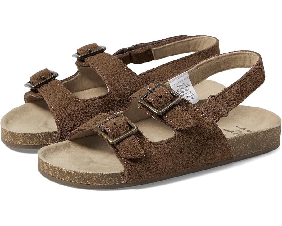 

Сандалии Janie and Jack Boys Brown Sandal, коричневый