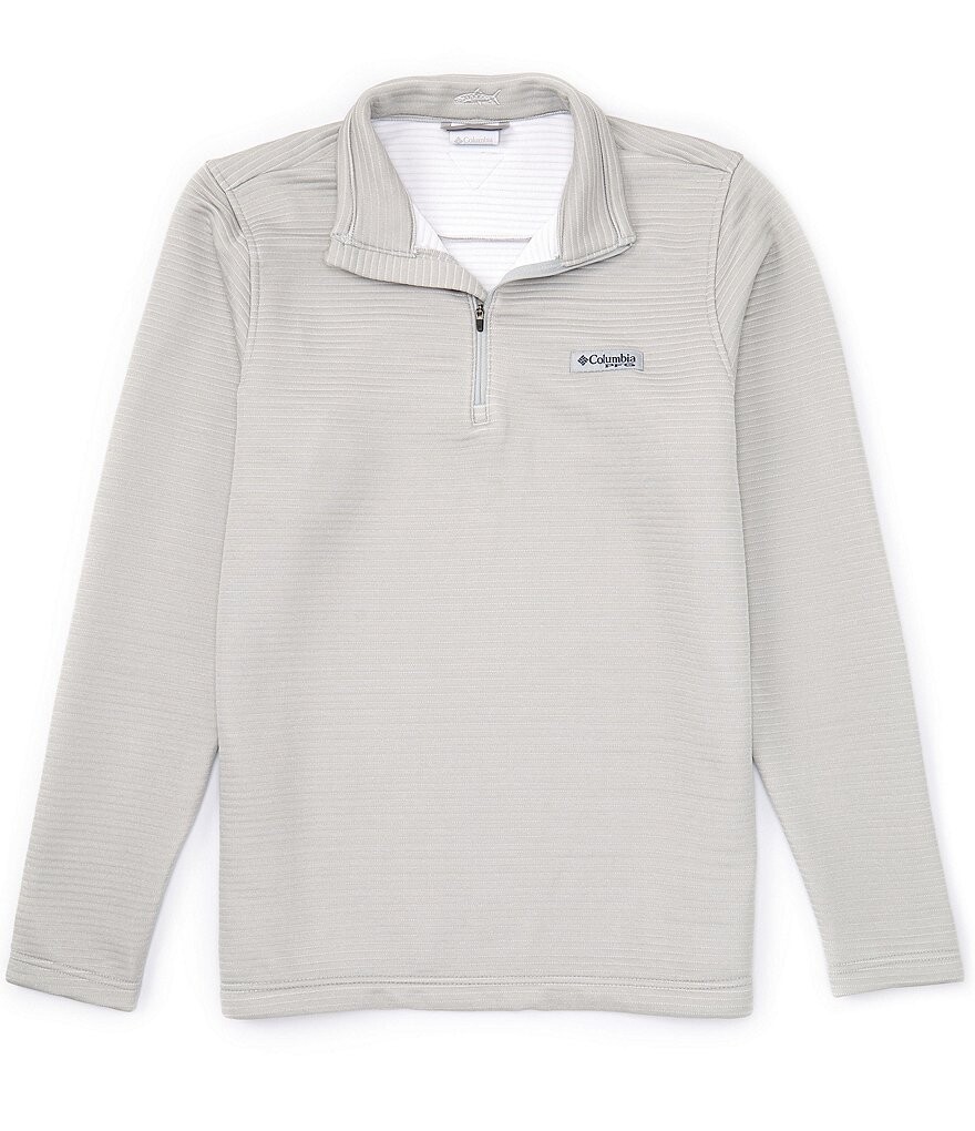 

Пуловер Columbia PFG Bonefish с молнией до четверти, серый