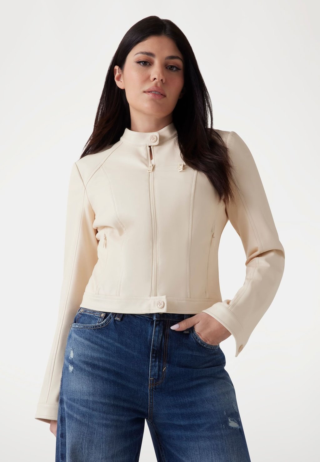 

Куртка из искусственной кожи Guess, бежевый
