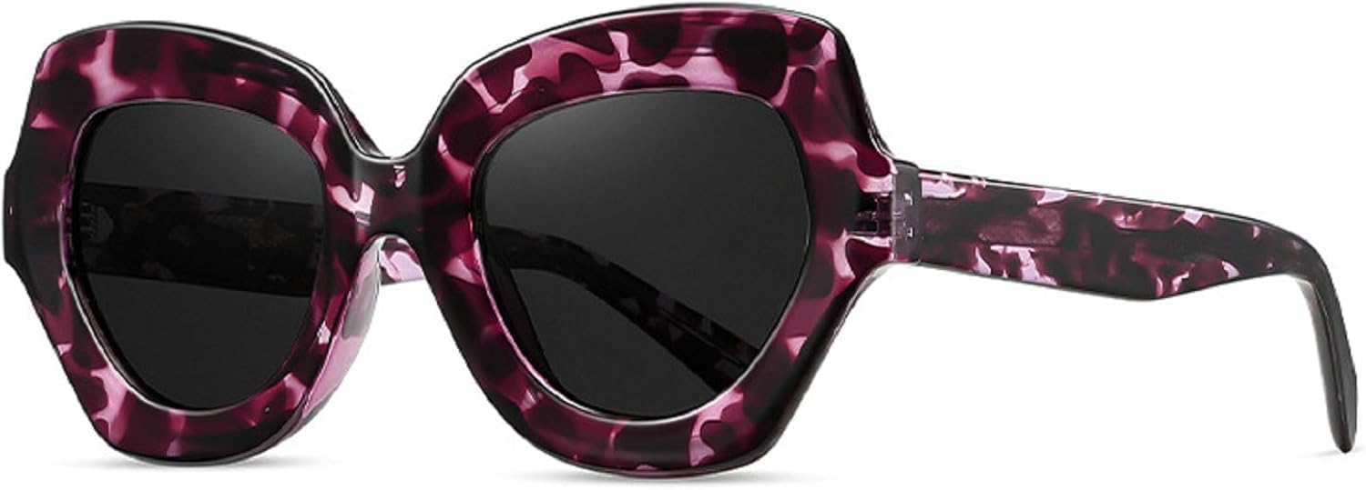 

Модные поляризованные солнцезащитные очки из ацетата для женщин и мужчин, стильные очки «кошачий глаз», защита от УФ-излучения UV400, стильные очки для повседневной носки mincl, C1