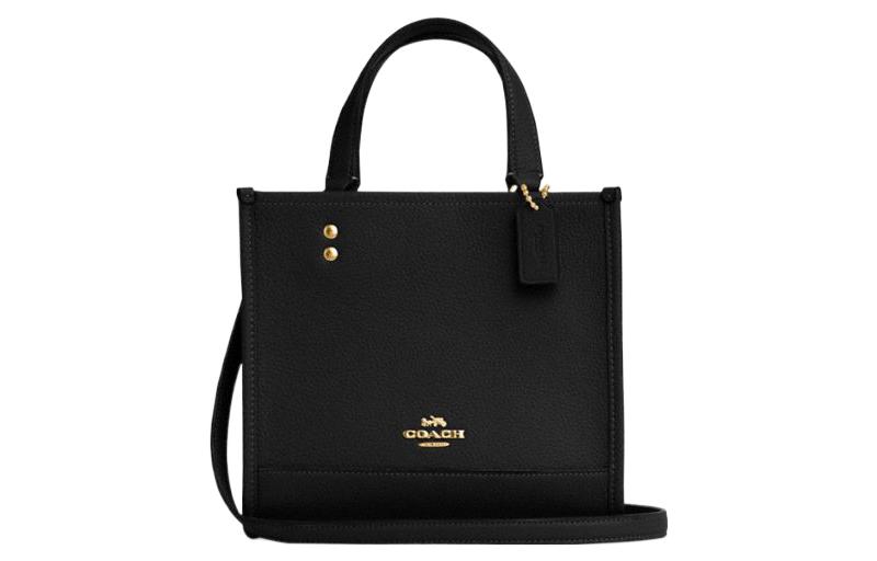 

COACH Кожаная сумка для нот Сумка-шоппер Покупная сумка Плечевая сумка Сумка-кроссбоди Маленькая женская сумка Черная