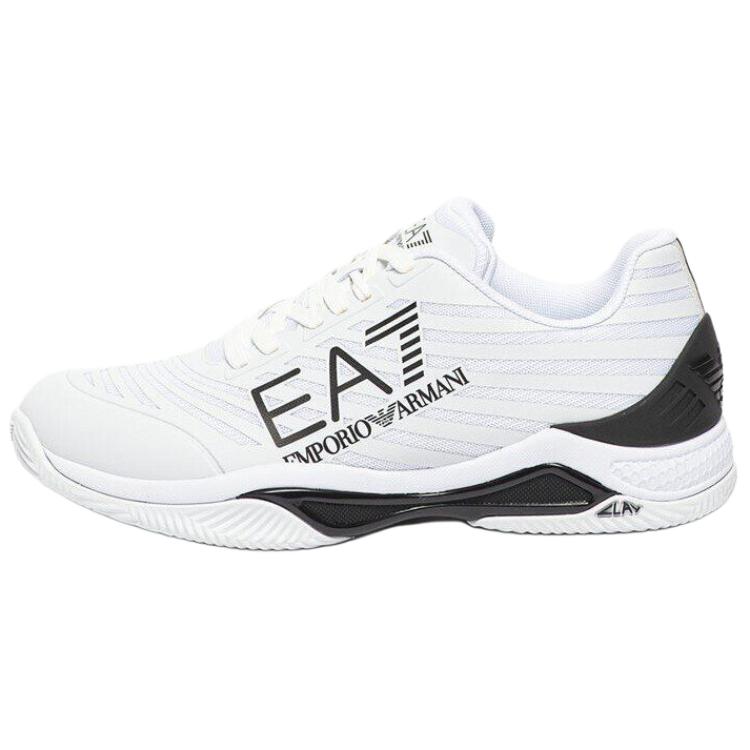 

EMPORIO ARMANI EA7 Mesh легкие низкие повседневные кроссовки Unisex черные белые