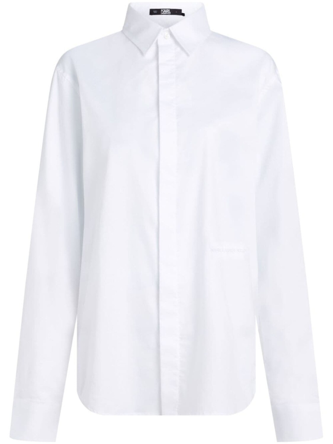 

Рубашка из TENCEL с вышитым логотипом Karl Lagerfeld, белый
