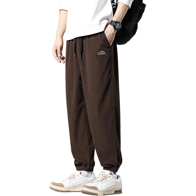 

Хуэйчао, коллекция Riding The Wind, вязаные спортивные штаны Unisex WARRIOR, coffee