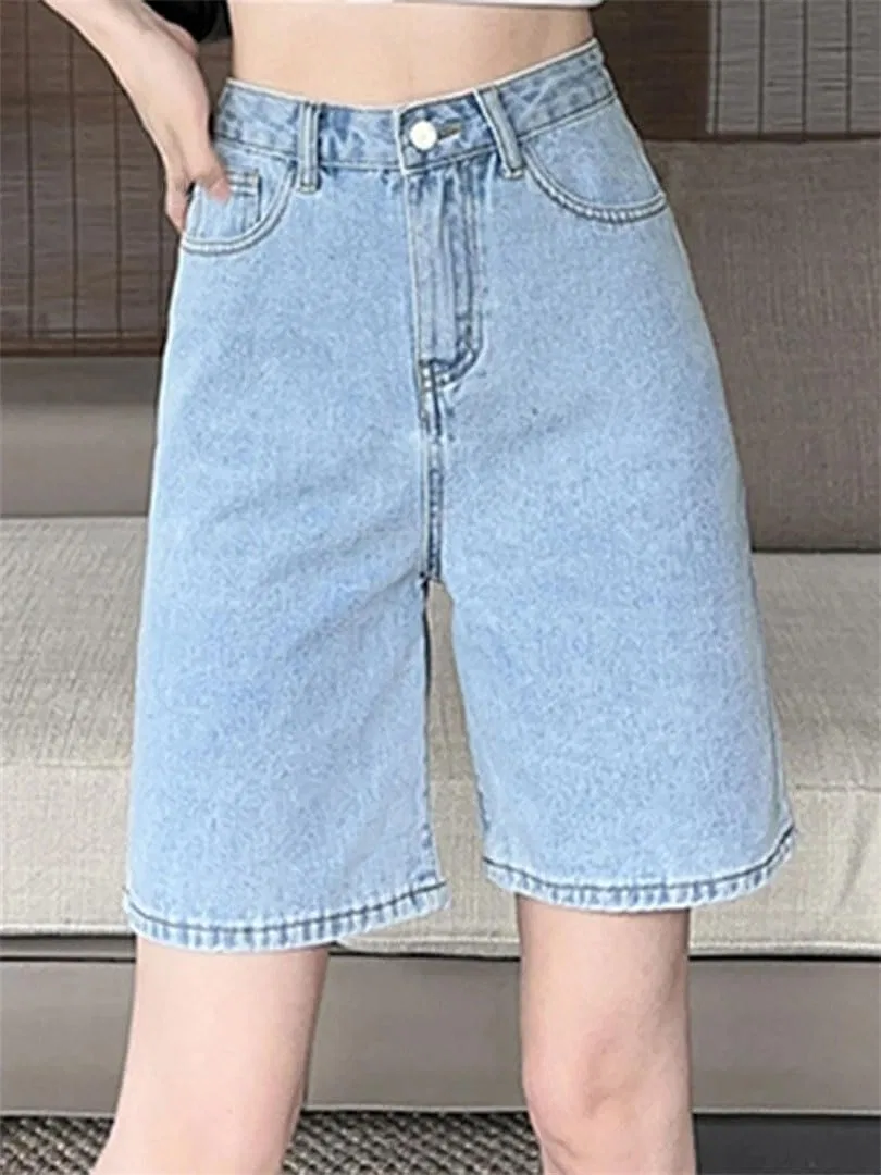 Джинсы капри Japanese Style Preppy Denim, Black — фото 3