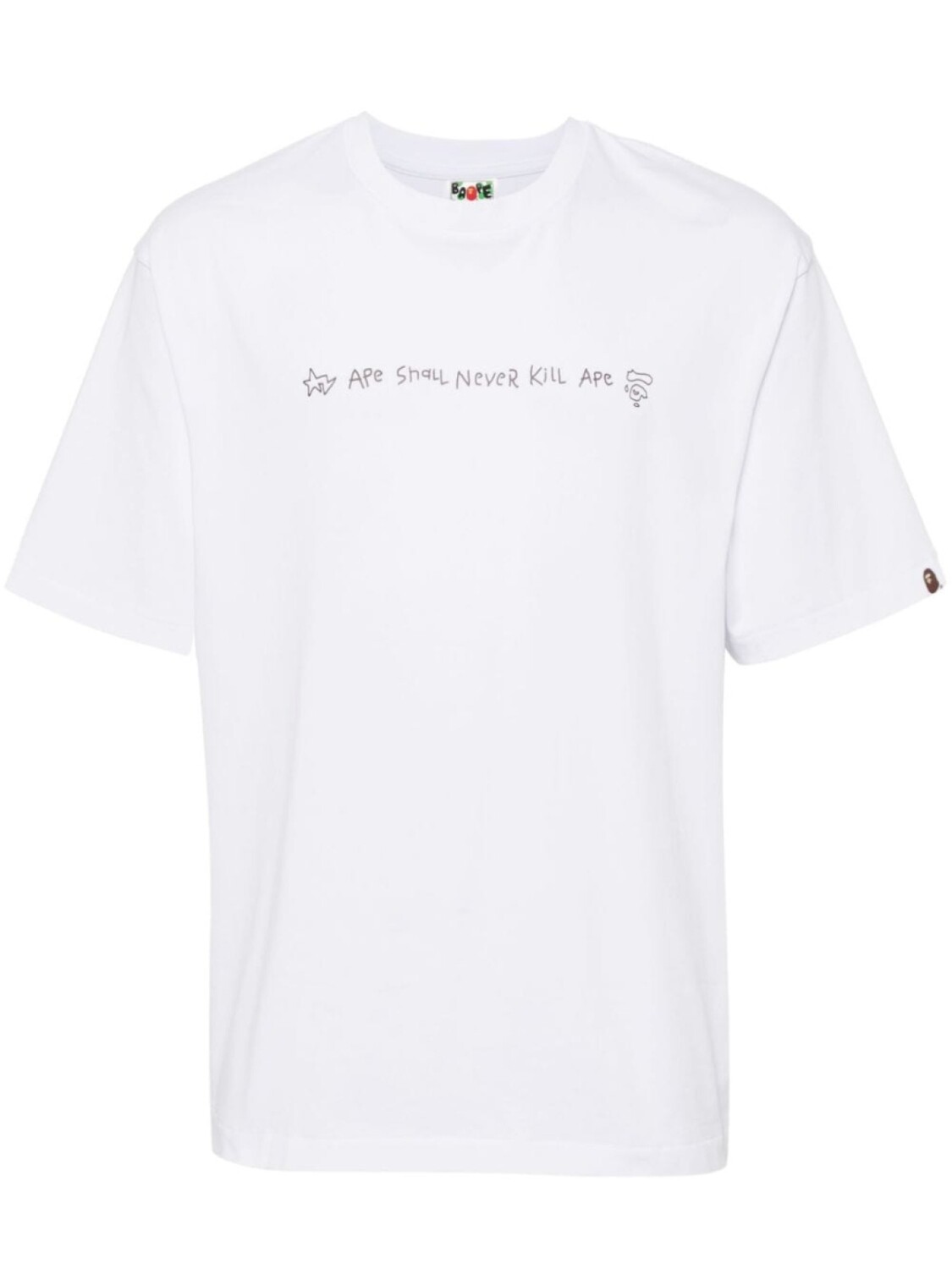 

A BATHING APE футболка с логотипом, белый