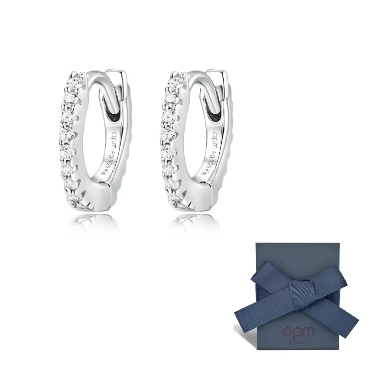 

Apm Monaco Серьги CROISETTE из стерлингового серебра 925 пробы серебристо-белые