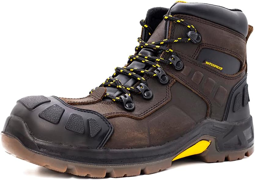 

Мужские ботинки Zanco с водонепроницаемым композитным носком и защитой от электрических рисков, размер 6, коричневый