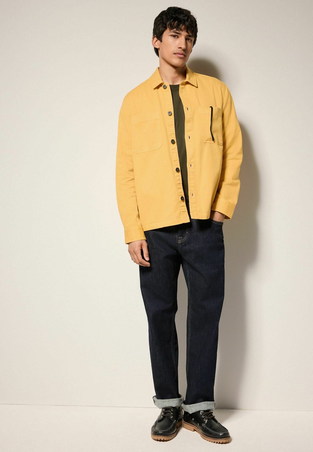 

Летняя куртка REGULAR FIT-CONTRAST STITCH Next, желтый