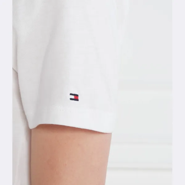 Футболка стандартного кроя с логотипом reg Corp из нержавеющей стали c-nk Tommy Hilfiger, белый — фото 4