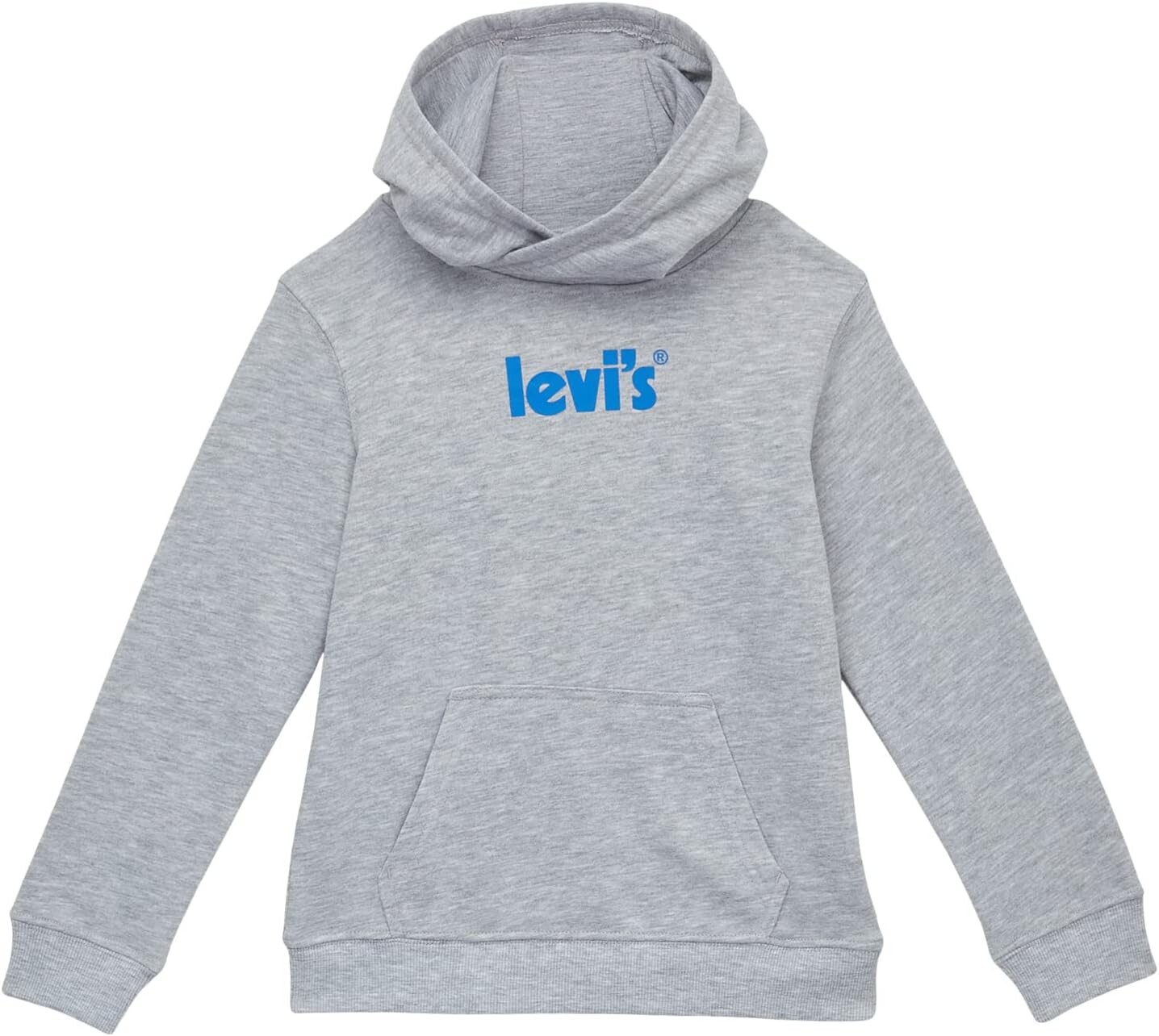 

Худи Levi's Kids Logo Pullover Hoodie, цвет Light Gray Heather