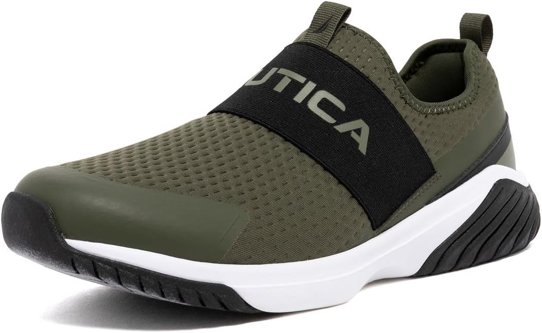 

Мужские слипоны Nautica - повседневная модная обувь для прогулок, средняя и широкая полнота, черный