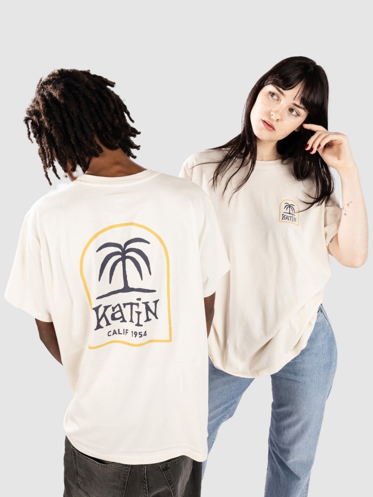 

Футболка Katin USA K-Palm T-Shirt, vintage white, Белый, Футболка Katin USA K-Palm T-Shirt, vintage white
