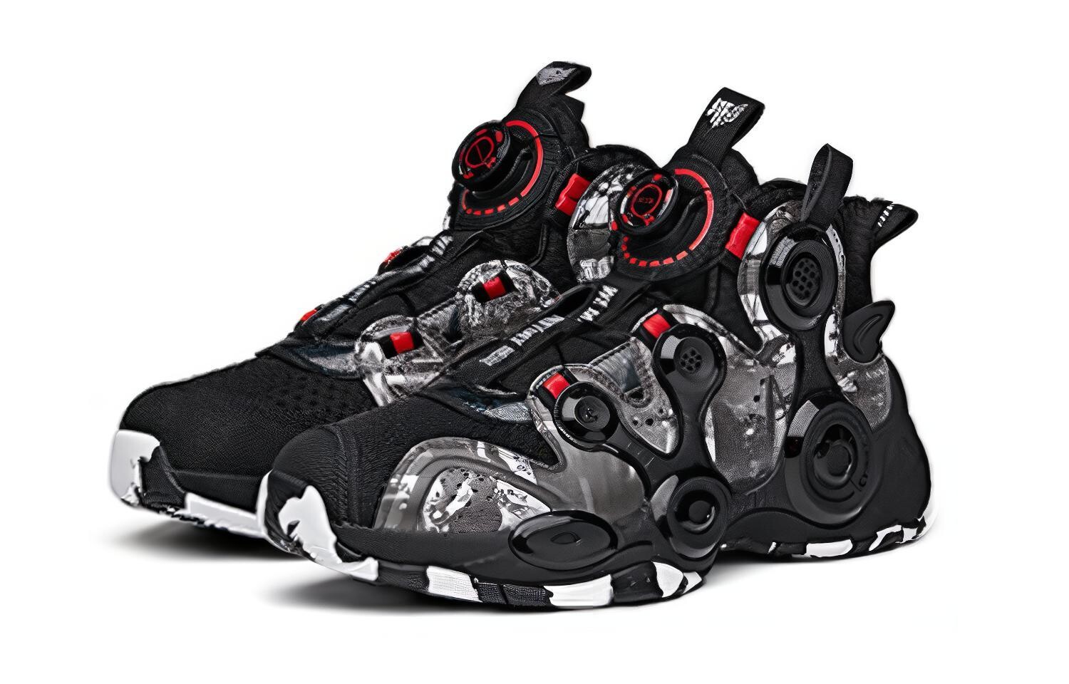 Кроссовки Alien Kids Lifestyle GS High-top черного/красного цвета Anta Kids — фото 3