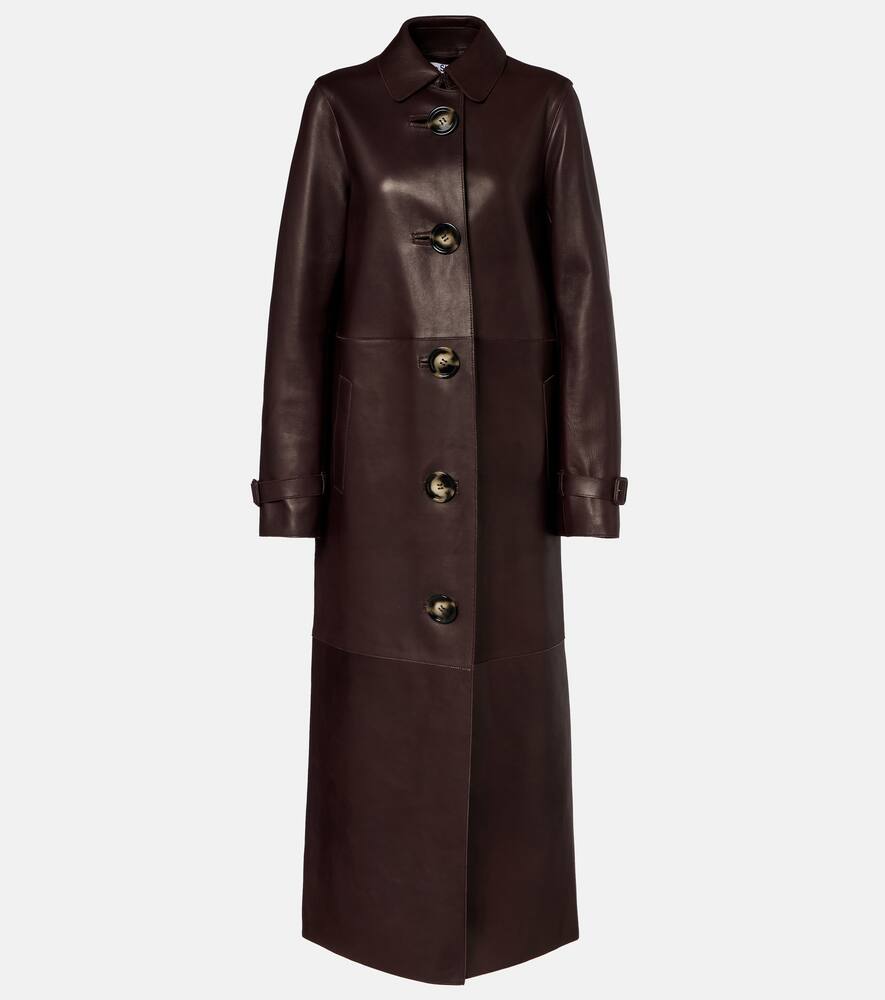 

Кожаное пальто Acne Studios, Chocolate Brown