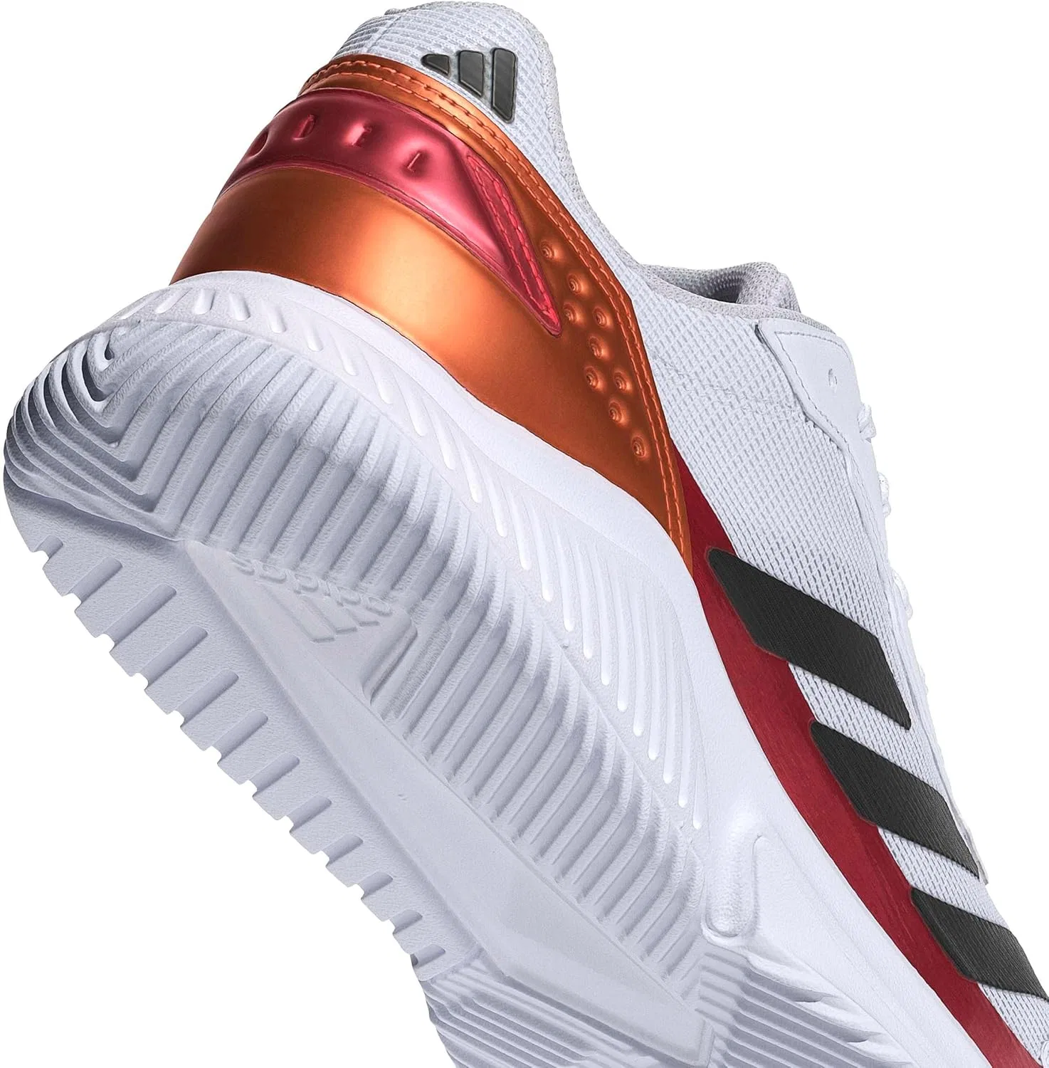 Мужские кроссовки для падела Adidas Courtquick, Ftwr White Core Black Lucid Orange — фото 2