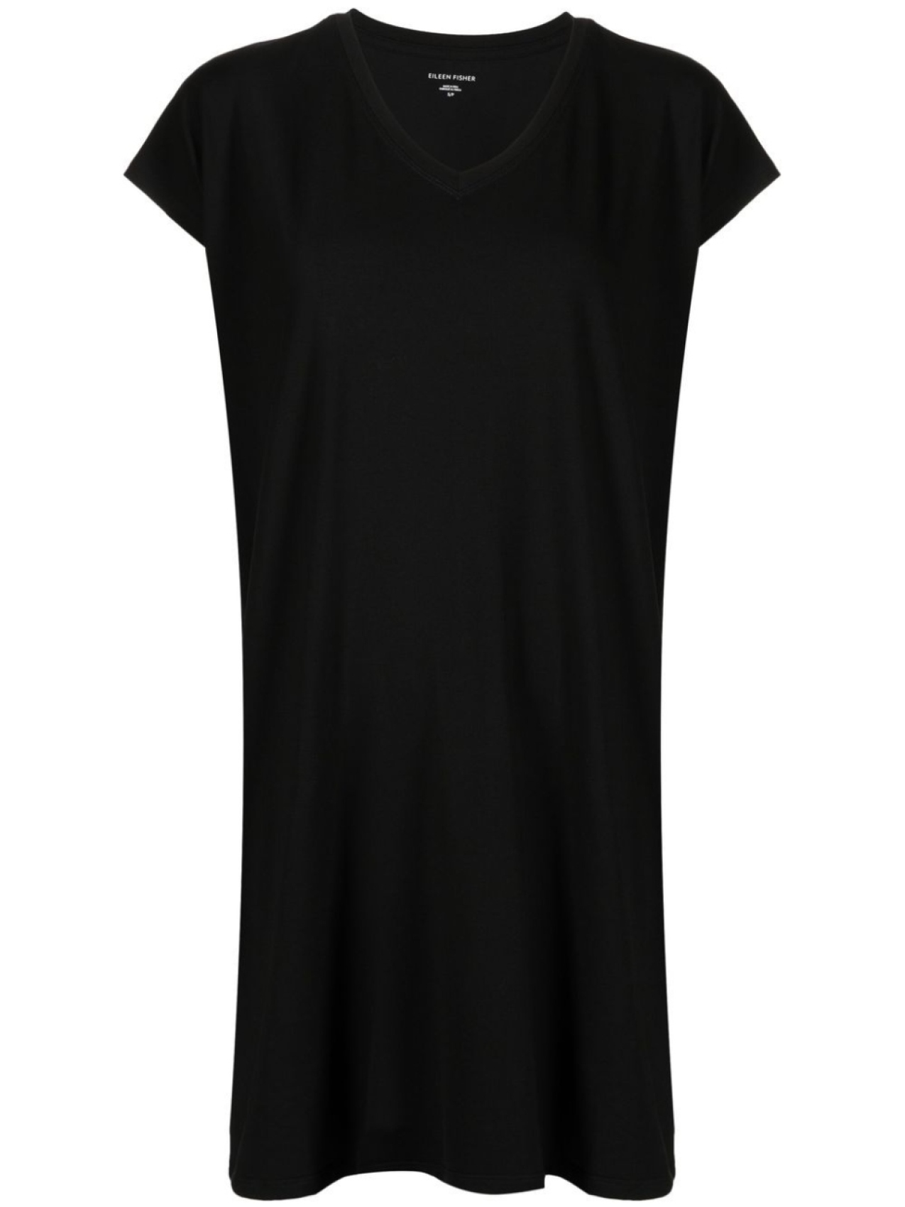 

Eileen Fisher платье мини с короткими рукавами и V-образным вырезом, черный