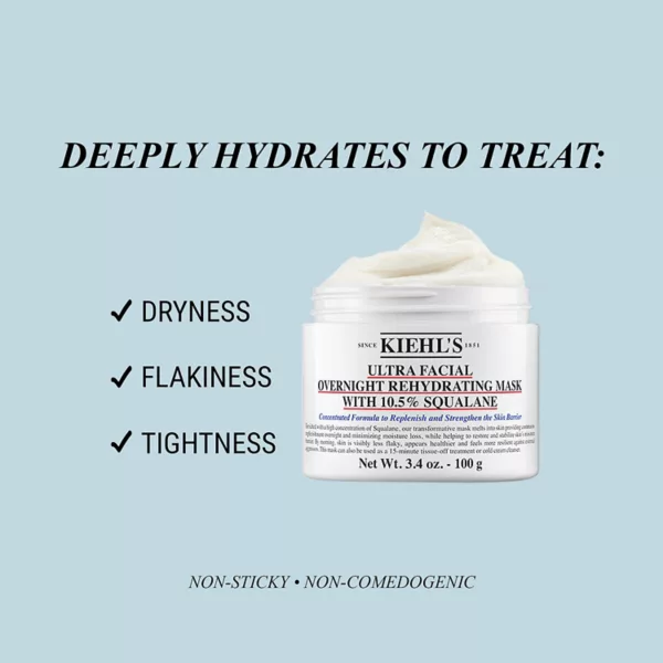 Маска для лица Kiehl's — Ультраувлажняющая ночная с , % скваланом Since — фото 4