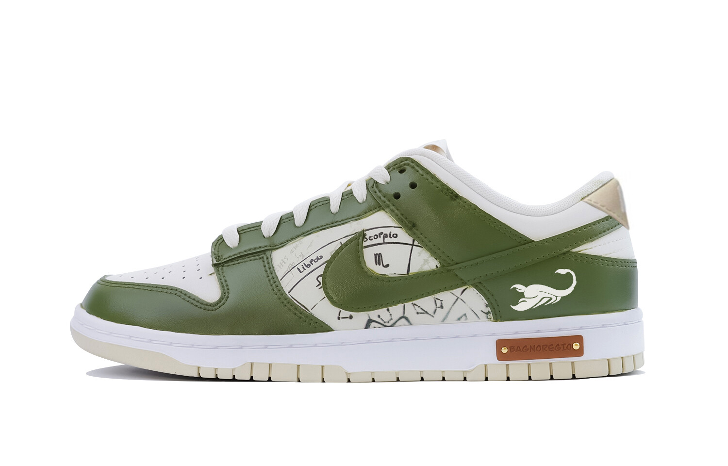 

Мужские кроссовки для скейтбординга Nike Dunk, White/Green