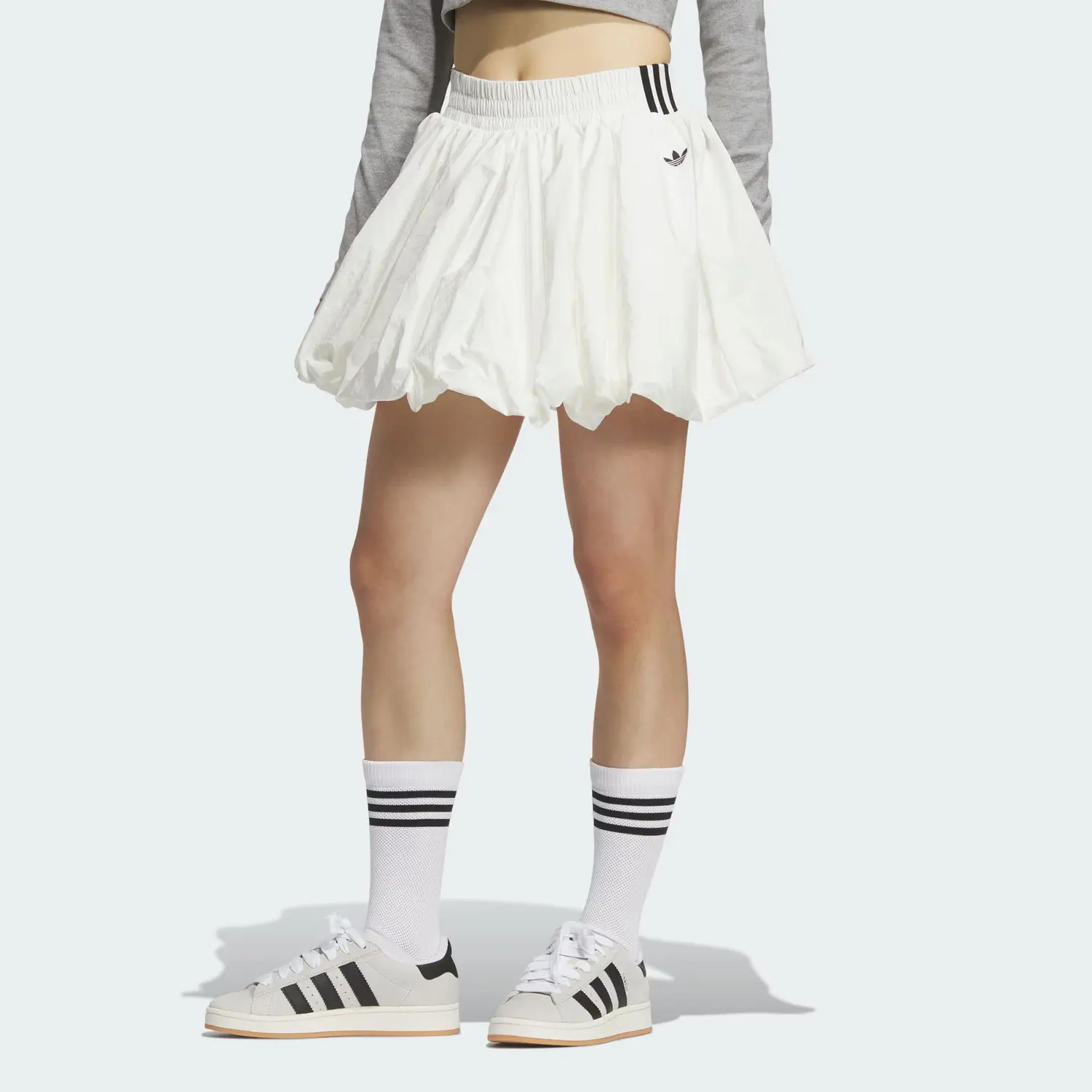 Adidas Originals Бюбле-юбка повседневная короткая юбка женская jade white — фото 4