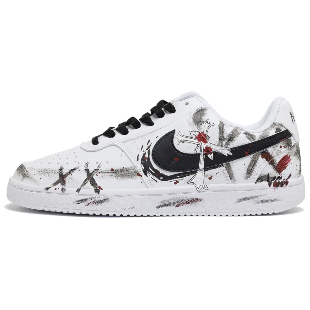 

Кроссовки Nike Court Vision 1 Skateboarding Shoes Men Low-top Black, черный