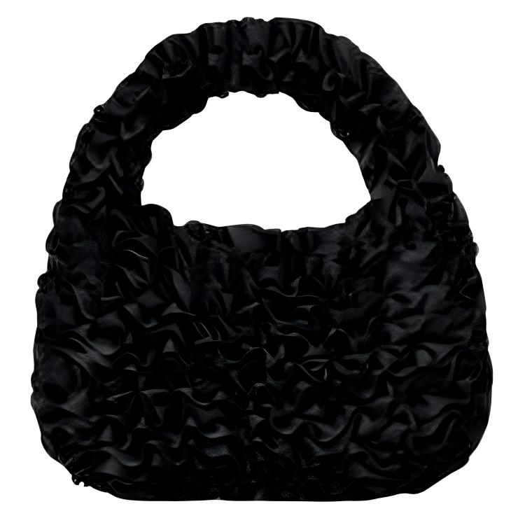 

COS Миниатюрная женская сумка из полиэстера черная, Black