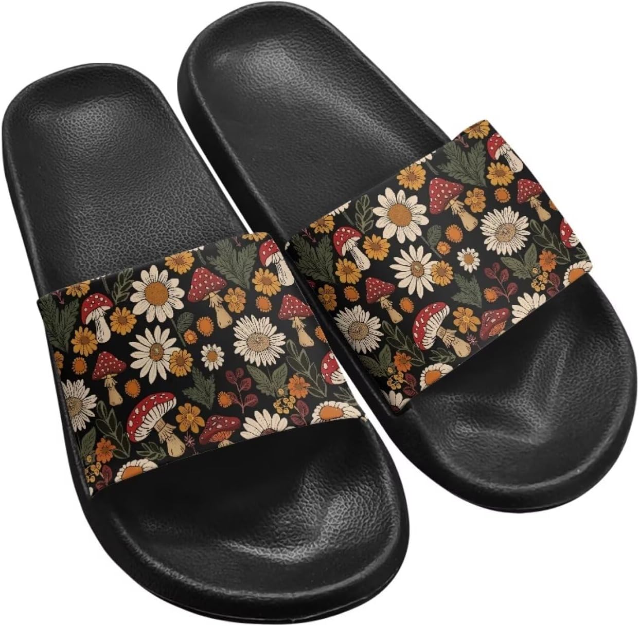 

Унисекс сланцы GETELINSENG шлепанцы для бассейна Легкие повседневные сандалии из ЭВА Плоские шлепки, Cottage Mushroom