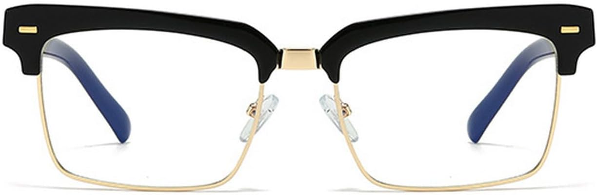 

Laureles Fashion Square Женские солнцезащитные очки в стиле ретро с заклепками Мужские очки для отдыха на природе, вечеринок и пляжа, прозрачные, с защитой от УФ-излучения UV400, C5