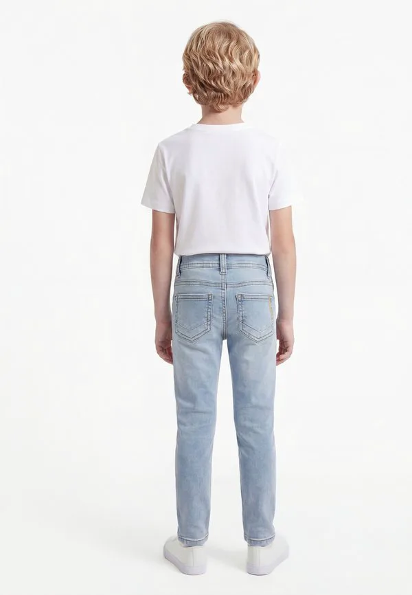 Джинсы зауженного кроя Name It, Light-Blue Denim — фото 2