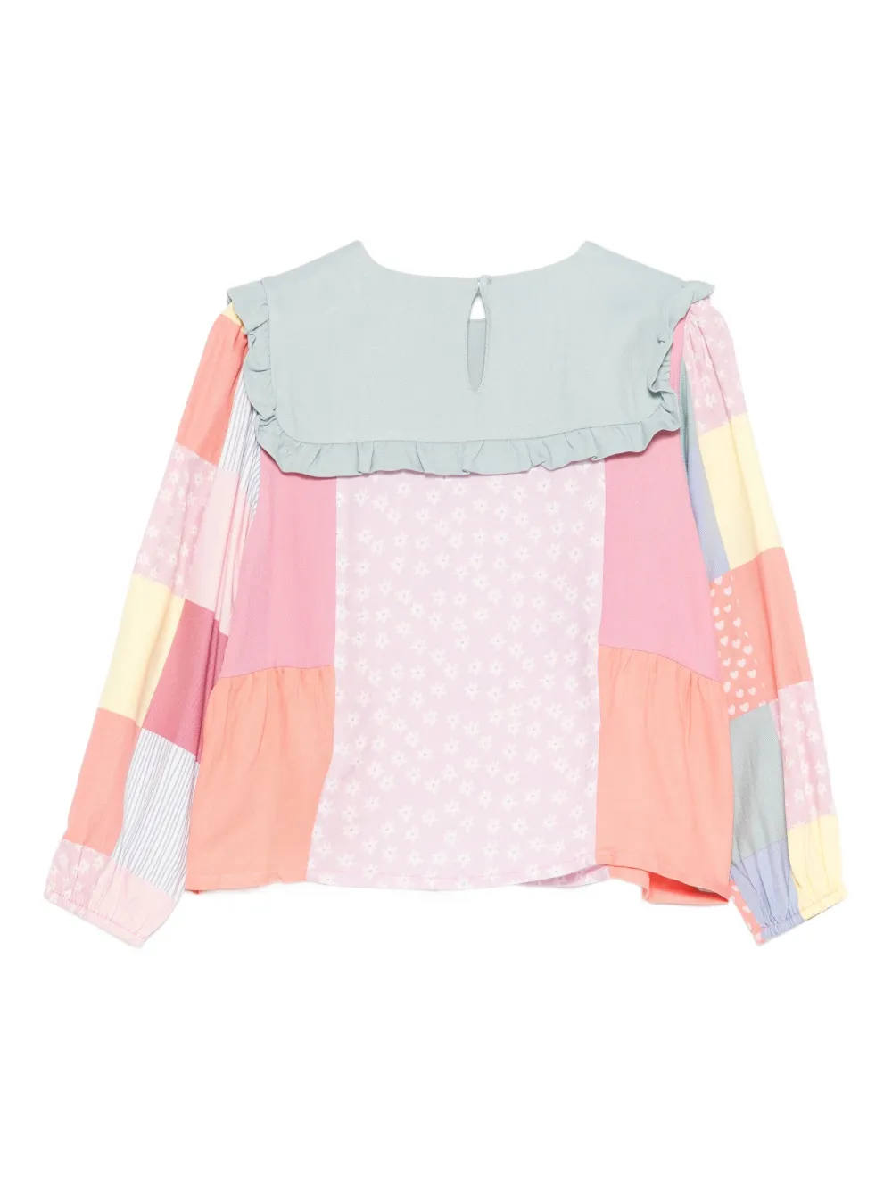 Блузка с вышивкой в виде птиц Stella Mccartney Kids, розовый — фото 2
